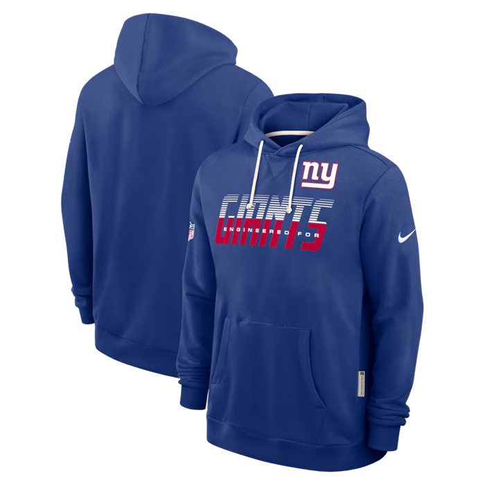 Men's New York Giants Royal Sideline Standard Issue Top Prospect Dri-FIT Hoodie
